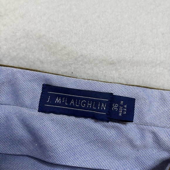 J Mclaughlin Corduroy Pants Men's 36x36 Brown Chino Straight Leg Made In USA Zip - Picture 2 of 15